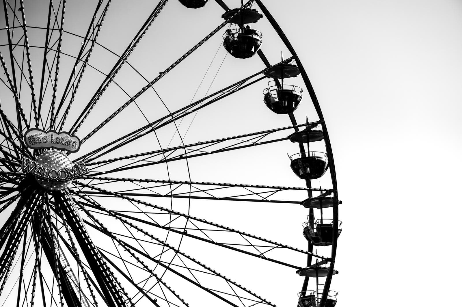 top of a Ferris wheel
