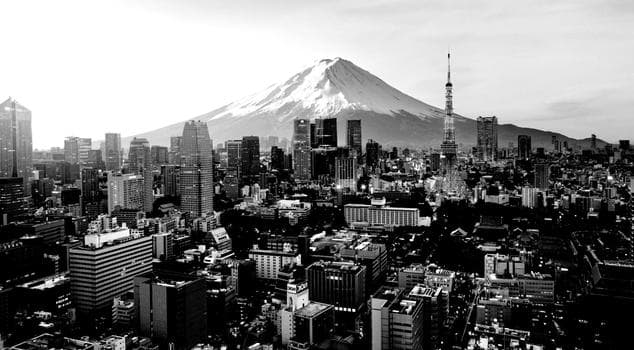 Mt. Fuji and Tokyo skyline